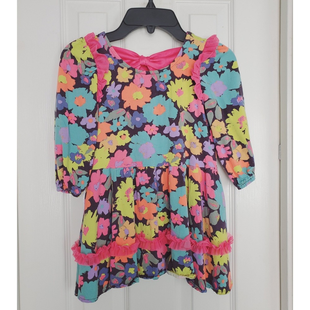 Finding Foxtale Dress Multicolor Floral Ruffle Bow Back Party Spring Summer 4